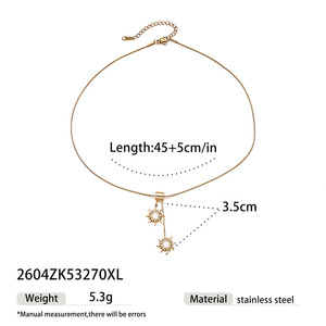 Collier Pendentif Étoile Œil Turc en Acier Inoxydable Plaqué Or 18K PVD Style Bohème Chic, Étanche, pour Femme, avec Chaîne Serpent et Pendentif Gland - Product Image 6