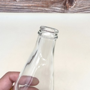 Hot bán nhỏ trong suốt Chai thủy tinh có thể được tái sử dụng 250ml 350ml 500ml sữa nước giải khát chai rỗng với chống giả nắp - Product Image 6