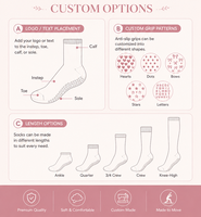 Chaussettes mi-mollet antidérapantes de haute qualité pour femme, en fibre de bambou respirante, avec logo personnalisé, pour Pilates et Yoga, collection automne