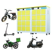 Gabinete Inteligente ESINO para Intercambio de Baterías con Ruedas Móviles para Estación de Carga de Baterías de Litio para Motocicletas Eléctricas de Alto Rendimiento