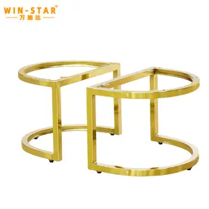 WINSTAR Luxury gold metal shoe sgabello gamba semicerchio mobili supporta gamba divano sedia telaio accessorio per mobili