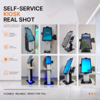Modüler Android POS Kiosk 23.8" Parlama Önleyici Dokunmatik Ekranlı Restoran Self Ödeme Sistemi 7/24 Teknik Destek Dahil