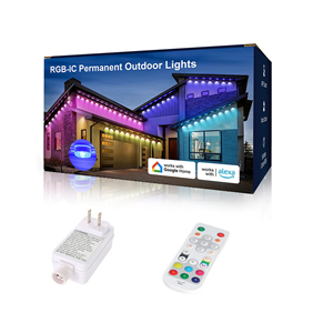 Светодиодная лента SHIJI, полный комплект, 50, 100, 150 футов, высокая яркость, DC24V, RGB/RGBW, для наружного применения, постоянное освещение, для рождественских и праздничных декораций - Product Image 1