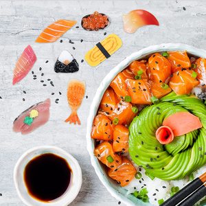 Magneti divertenti del frigorifero del Sushi della decorazione dell'alimento del magnete del frigorifero della resina 3D per la <span class=keywords><strong>lavagna</strong></span> dell'ufficio della <span class=keywords><strong>lavagna</strong></span> della cucina - Product Image 5