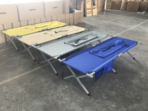 <span class=keywords><strong>Lit</strong></span> de camping pliant portable 600D robuste pour adultes, idéal pour les voyages et pique-niques en extérieur – Vente en gros usine - Product Image 3