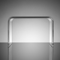 Tabouret en acrylique transparent tabourets bas en acrylique en forme de U personnalisé chaise de table d'appoint en acrylique transparent lucite siège de douche de salle de bain