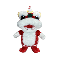 Nouveau Costume de Mascotte Gonflable OEM Danse du Lion Chinois, Costume de Cosplay Bestie Mythique en Fourrure, Unisexe Adultes, Célébration du Nouvel An Chinois