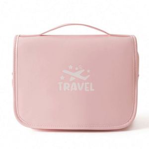 Large Capacity Waterproof PU Makeup <b>Storage</b> Bag Travel Foldable Hanging Cosmetic Organizer <b>Toiletry</b> Bag - Product Image 1