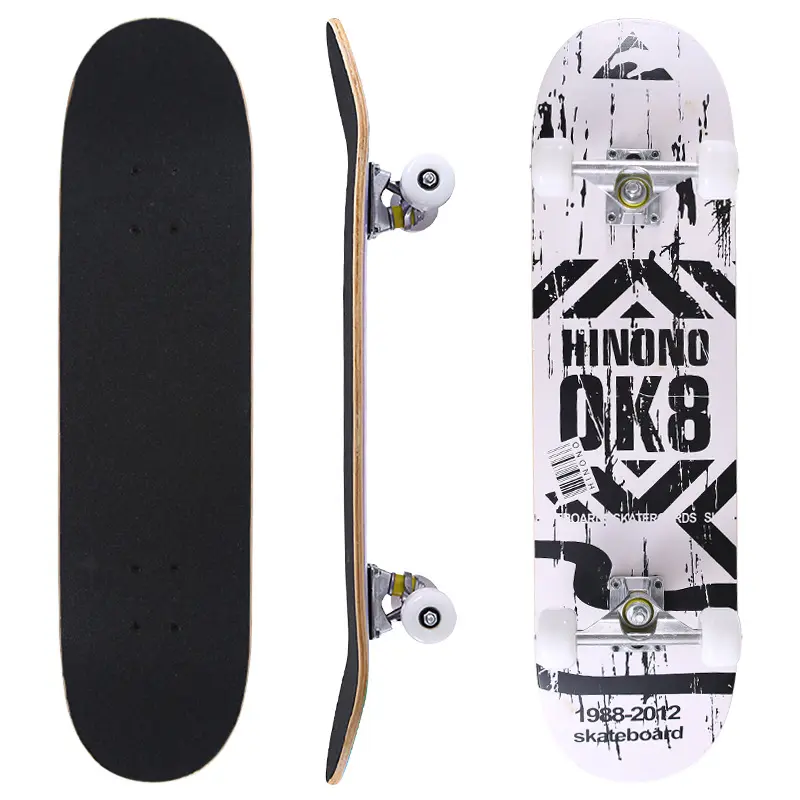 2022 Hot Verkopen Gratis Wrench Skate Board Maple Oppervlak Patroon Kleur Custom Shop Voor Skateboards