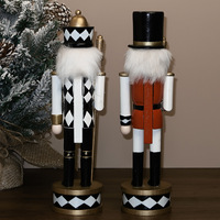 Kreativer Diamant 30cm Nussknacker-Soldat Weihnachtsdekoration Puppe Kindergeschenk Büro/Hotel Festliche Dekoration