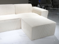 Salon nordique confortable en forme de L canapé éponge douce fauteuil quatre places canapé paresseux canapé de Compression
