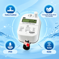 Compteur d'eau intelligent ultrasonique AMR IP68 4G avec lecture à distance RS485 Modbus Lora IoT et vanne à boisseau pour usage domestique