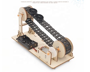 Kit di Materiali Fai-da-Te Modello di Nastro Trasportatore Elettrico in Legno per Giocattoli STEM <span class=keywords><strong>Educazione</strong></span> Scientifica <span class=keywords><strong>Fisica</strong></span> Assemblato - Product Image 3