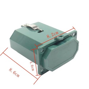 Caja de baterías para baterías cilíndricas AA de 8,6 cm x 8,2 cm x 4,6 cm, compartimento doble de plástico integrado - Product Image 1
