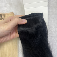 Queue de cheval de cheveux humains facile à utiliser avec des clips faits de 100% cheveux humains Remy couleur blonde noire crépus bouclés extension de cheveux de queue de cheval