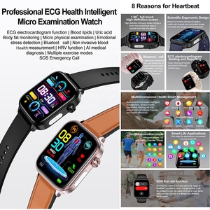 칩 프라이스 남성용 ECG 헬스 스마트워치 340mAh 배터리 용량 피트니스 수면 모니터링 좌식 생활 알림 ET570 스마트워치 - Product Image 2