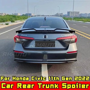 Civic Rear Trunk Spoiler Glossy <b>Black</b> TR Style Car Rear Spoiler Rear Trunk <b>Wing</b> for Honda Civic 11th Gen 2022 Car Accessories - Product Image 2