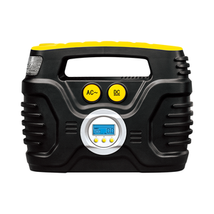 Pompa Elettrica Gonfiabile Richtek Heavy Duty 100 PSI 12V DC in Plastica a Doppio Cilindro per Pneumatici Auto con Funzione di Spegnimento Automatico e Preimpostazione - Product Image 1