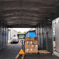 Tente de garage pliable rétractable en métal pour le stationnement et le lavage de voitures