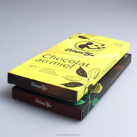 Boîte d'emballage en chocolat HOT Golden Foil Kunafa Knafeh /Kunafe Dubai pour barre chocolatée Emballage Chocolat Dubai