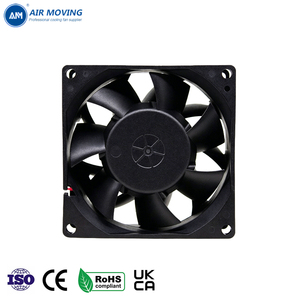 AM8038H12S 80x80x38mm 12V DC Fırçasız Fan Kovanlı Rulmanlı Yüksek Statik Basınçlı Aksiyal Fan, Sunucu Endüstriyel Kabin için - Product Image 2