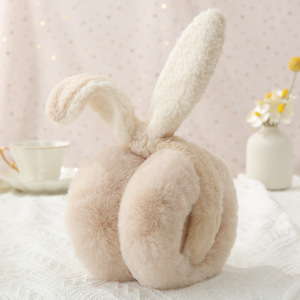 Vente en gros d'<span class=keywords><strong>oreille</strong></span> de <span class=keywords><strong>lapin</strong></span> d'hiver pour dames <span class=keywords><strong>cache</strong></span>-oreilles en fausse fourrure chaud défendre froid pliant mignon étudiant <span class=keywords><strong>cache</strong></span>-oreilles en peluche - Product Image 2