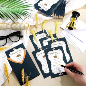 Cartes d'<span class=keywords><strong>invitation</strong></span> de fête de remise des diplômes, classe de 2026, avec pompon, annonces de félicitations - Product Image 2