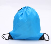 Sac à dos de sport unisexe en polyester non tissé, écologique, recyclable, promotionnel, avec cordon de serrage, personnalisable avec logo imprimé, vente en gros