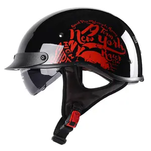 Винтажный полулицевой мотоциклетный шлем из АБС-пластика Cascos Bicicleta шлем для электрического велосипеда мотоциклетный шлем