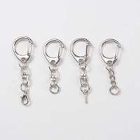 Meilleures ventes : Mousquetons en alliage de zinc de 23 mm avec chaîne, boucle en C, mousqueton pivotant, porte-clés, accessoire de porte-clés en métal