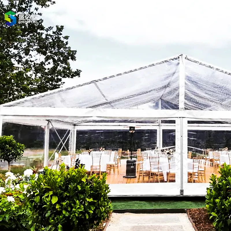 Tentes transparentes personnalisées de grande tente d'auvent clair pour la tente extérieure de chapiteau de mariage d'événements