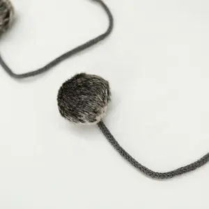 Nouveau <span class=keywords><strong>bonnet</strong></span> d'hiver design pour enfants, chaud, avec cache-oreilles, doublure <span class=keywords><strong>polaire</strong></span> jacquard, pompon, tricoté, pour sports de plein air, casquette - Product Image 3