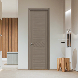 Puerta Interior Moderna Minimalista de MDF con Acabado Polimérico, Puerta de Dormitorio con Aislamiento Acústico y Apertura Manual - Product Image 2