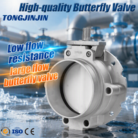 Vanne papillon pneumatique anti-poussière TONGJINJIN pour la conduite de matières premières des cimenteries