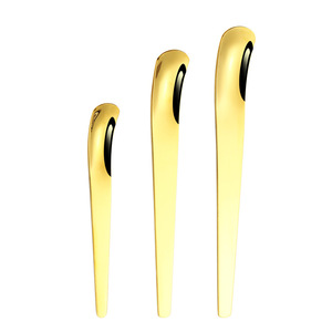 <span class=keywords><strong>Cuillère</strong></span> <span class=keywords><strong>à</strong></span> dessert/gâteau/<span class=keywords><strong>fromage</strong></span>/yaourt/café en acier inoxydable avec têtes plates et carrées, finition polie miroir, design moderne et minimaliste - Product Image 5