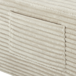 Airtight Flat Pack Vacuum Sealed Oversized Loveseat <b>Sofa</b> Deep Wide Striped Corduroy Fabric Modular <b>Inflatable</b> Rest Chaise - Product Image 3