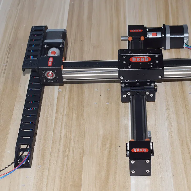 RXP30 נייד מדריך רכבת הזזה שולחן סינכרוני חגורת ליניארי מודול צלב ליניארי מסלול 3D מדפסת ריסוס מכונה