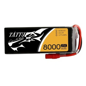 대형 재고 TATTU 8000mAh <span class=keywords><strong>LiPo</strong></span> 6S <span class=keywords><strong>22.2V</strong></span> 배터리 팩 XT60 <span class=keywords><strong>RC</strong></span> <span class=keywords><strong>Lipo</strong></span> 배터리 FPV 드론 UAV 용 - Product Image 5