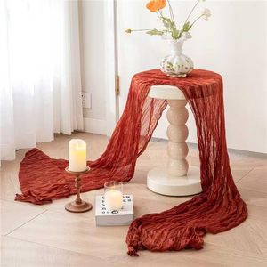 Venta al por Mayor de Caminos de Mesa de Gasa Voile Bali en 77 Colores, 90x180, 90x300, 90x400cm, Camino de Mesa Transparente para Decoración de Bodas, Eventos y Fiestas - Product Image 6