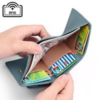 Dompet Wanita Kulit Asli Anti Maling RFID Harga Grosir Murah, Dompet Kecil Lembut