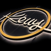 Letras 3D con Luz LED, Letras Acrílicas Personalizadas, Letrero Comercial, Letras de Canal, Logotipo Personalizado con Luz LED para Negocios, Letrero con Logotipo
