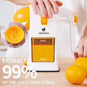 ONCE FOR ALL Hand Juicer Machine Citrus Orange Juicer 99% Extracts Higher Yield Manual Juicer