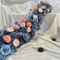 Chemin de table en soie personnalisable bleu rose magnifique de 200 cm, directement de l'usine, pour arrière-plans de photographie et occasions de Noël