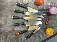 Ensemble de couteaux de cuisine en acier Damas VG10 personnalisable, 6 pièces, ensemble de couteaux de chef