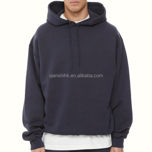 เสื้อมีฮู้ดโอเวอร์ไซส์ผ้าคอตตอนผ้าเกล็ดปลาขนาดใหญ่ของผู้ผลิต500Gsm มีน้ำหนักมาก - Product Image 1