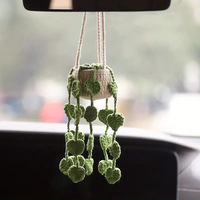 Vente directe usine Décoration d'intérieur Mini fleurs réalistes faites à la main en crochet mélangé, crochet automatique léger
