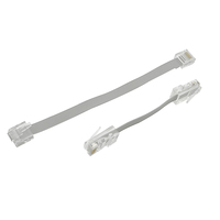 20cm RJ45 Cable Flexible Cable plano 8P8C Conector Cuerpo corto Enchufe modular