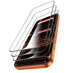 Protector de Pantalla HD Transparente para <span class=keywords><strong>iPhone</strong></span> 17 Pro Max, Paquete de 3, Cristal Templado 9H, Antirrayaduras, Resistente a Impactos - Product Image 1