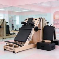 Reformer de Pilates pliable en érable massif de haute qualité, structure compacte pour la remise en forme à domicile, facile à transporter et à ranger