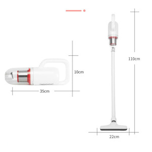 Stick <b>Vacuum</b> Cleaner 150W 0.5L Dust Capacity Wireless <b>Portable</b> Home Use White Plastic Body - Product Image 1